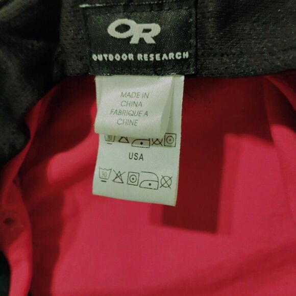 Outdoor Research Hat Solar Roller Adjust Elastic Chin Strap Crown Pink Gray M - Picture 8 of 11